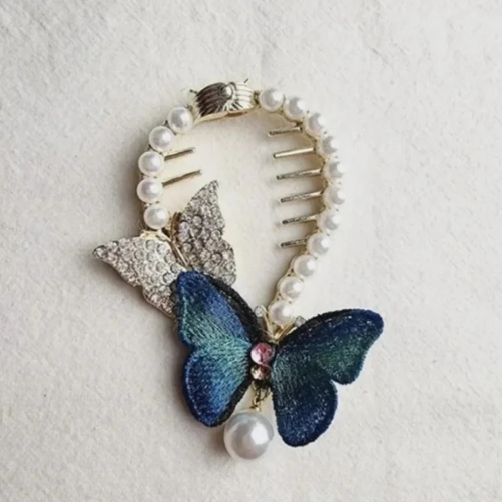 Embroidery Rhinestone Hair Accessories